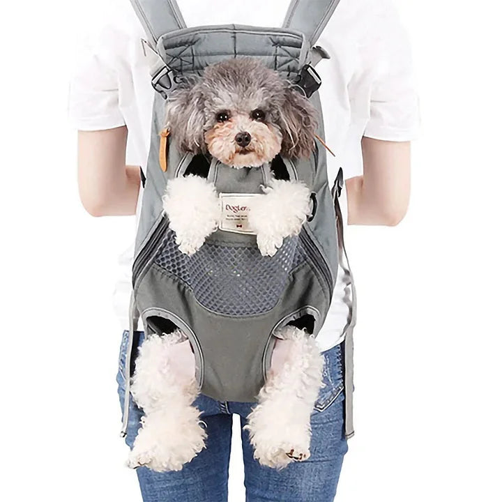 Paws Out & Tail Out Pet Backpack Carrier for Front Carrying