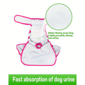 Reusable and Washable Female Dog Diapers - Comfortable Pet Diapers for Small to Large Dogs