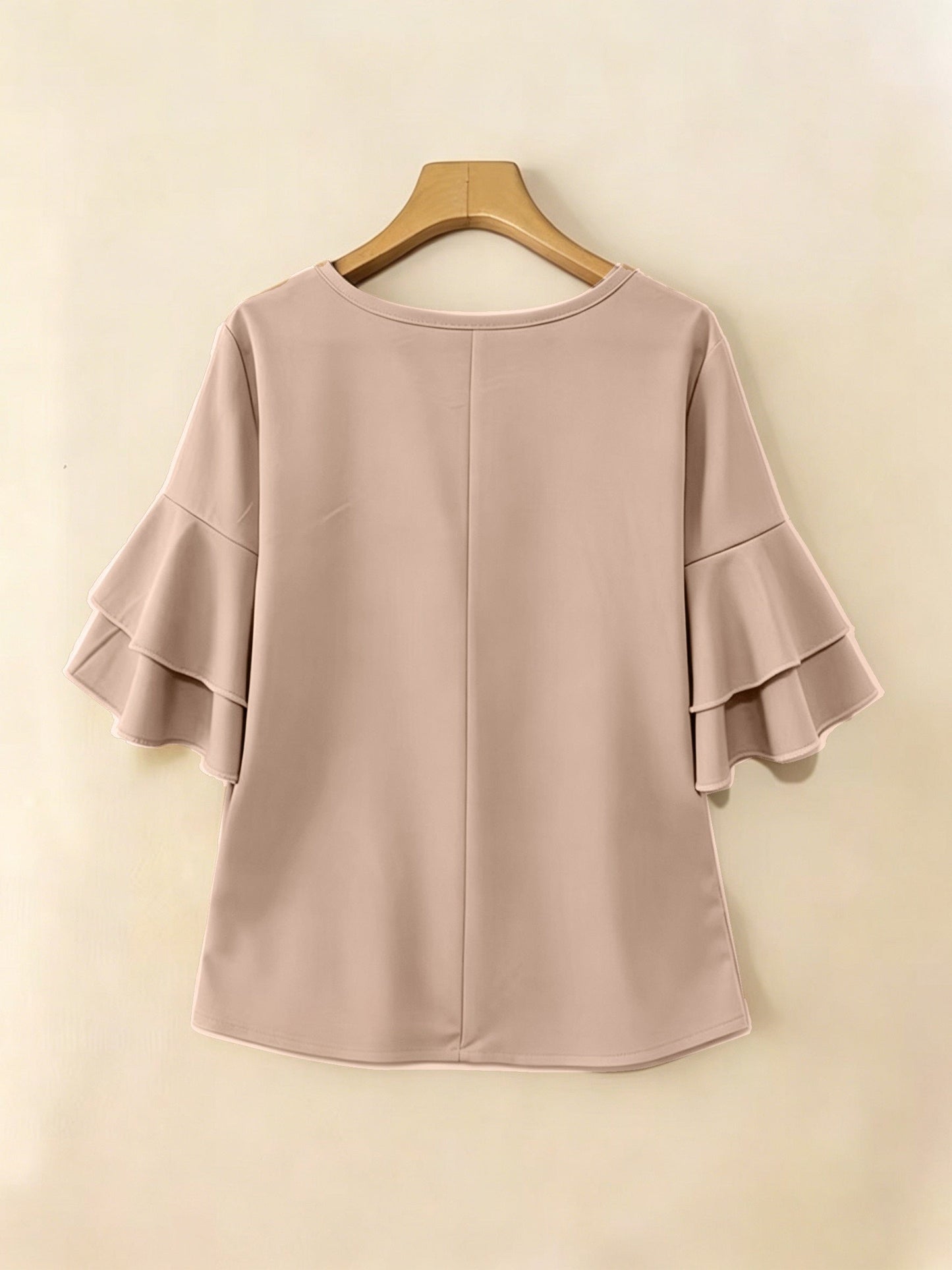 Women's Layered Ruffle Sleeve Blouse