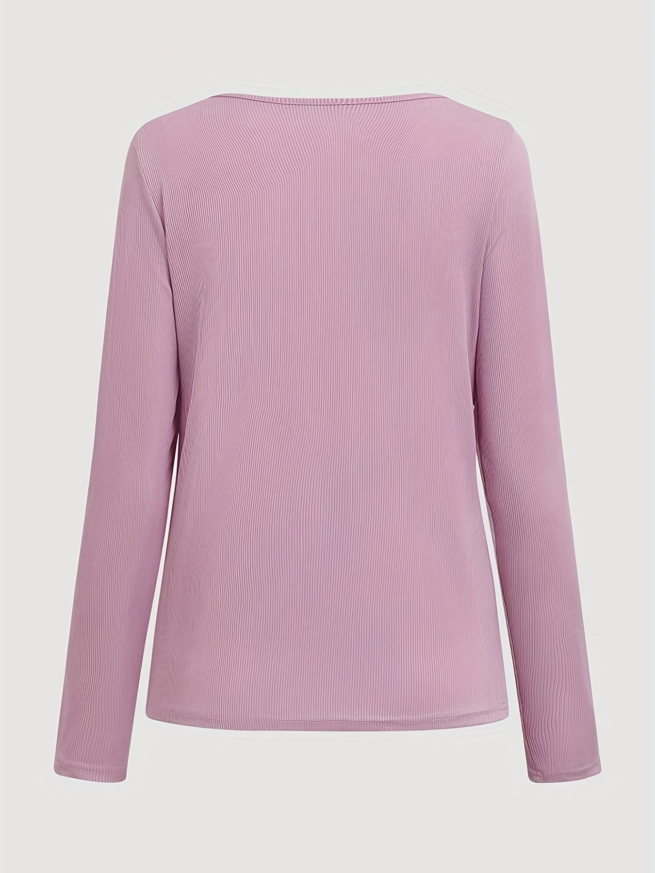 Women's Long Sleeve Ribbed Knit Top