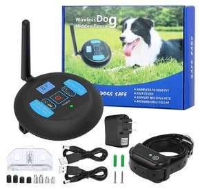 2-in-1 Wireless Dog Fence & Outdoor Training Collar, Dog Containment System