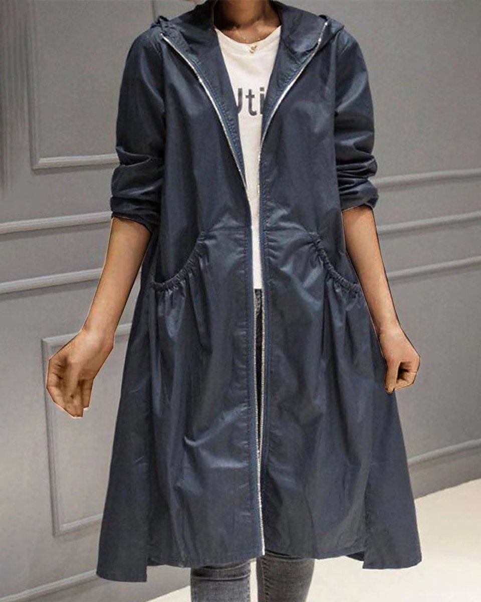 Anouska | Waterproof Hooded Trench Coat