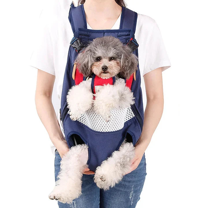 Paws Out & Tail Out Pet Backpack Carrier for Front Carrying