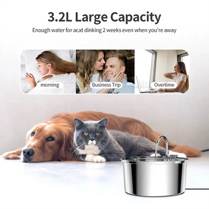Stainless Steel Cat Water Fountain