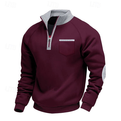 Keith | Men's Quarter-Zip Colour Block Pullover
