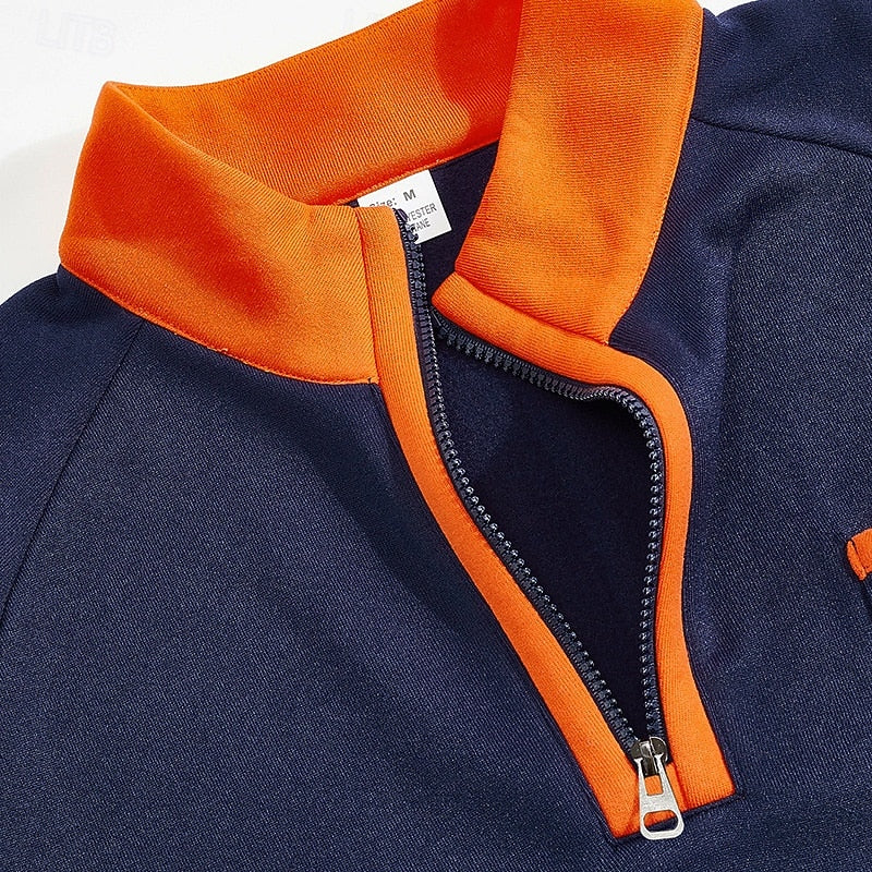 Keith | Men's Quarter-Zip Colour Block Pullover