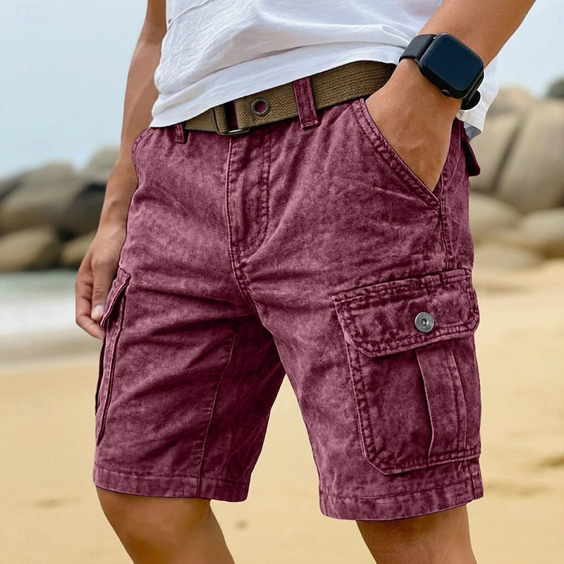 Rocco | Washed Cotton Cargo Shorts
