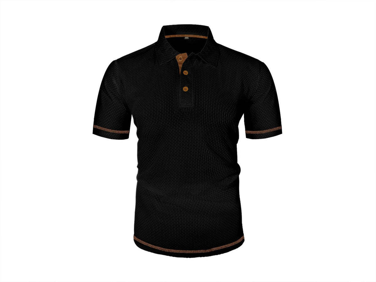 Harrison | Men's Textured Knit Polo Shirt