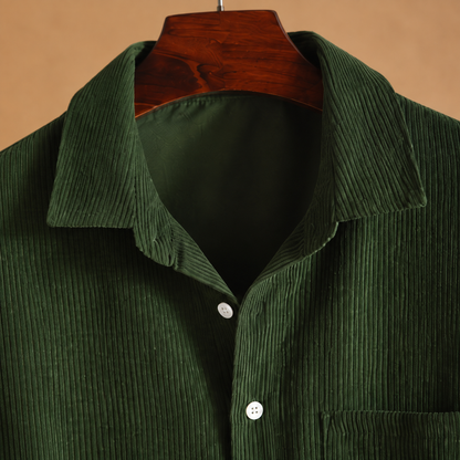 Leon | Long Sleeve Corduroy Polo