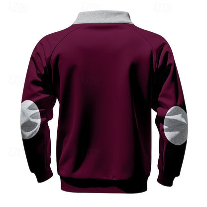 Keith | Men's Quarter-Zip Colour Block Pullover