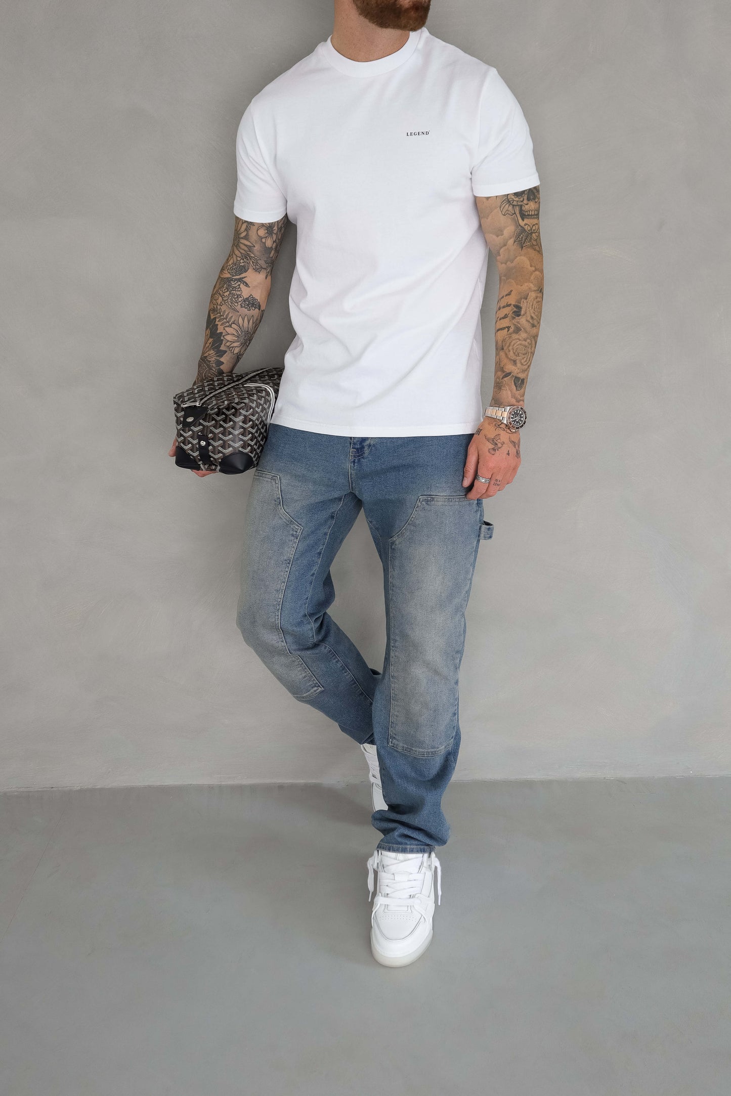 Zenith | Carpenter Jeans in Washed Stone Blue