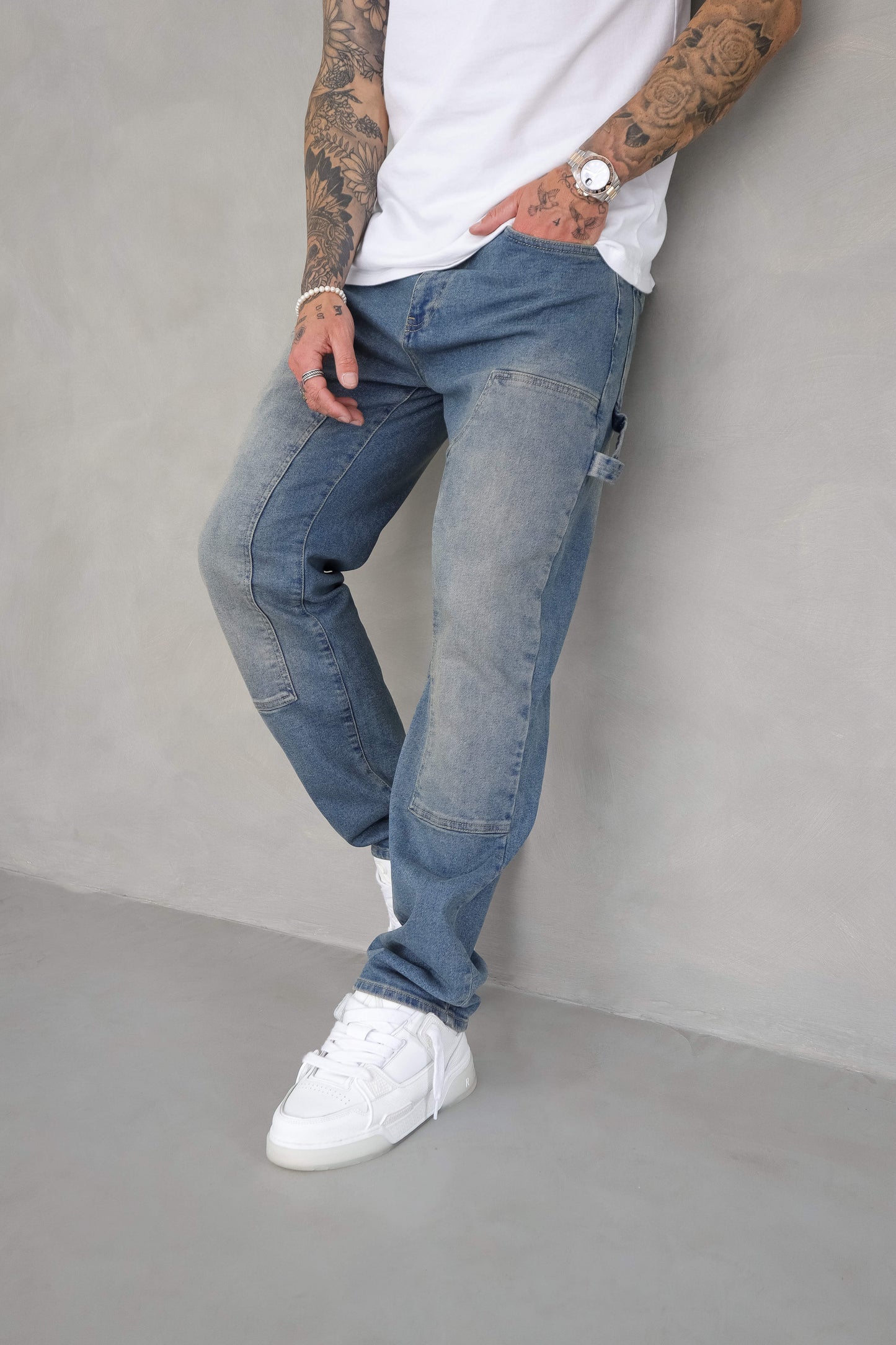 Zenith | Carpenter Jeans in Washed Stone Blue