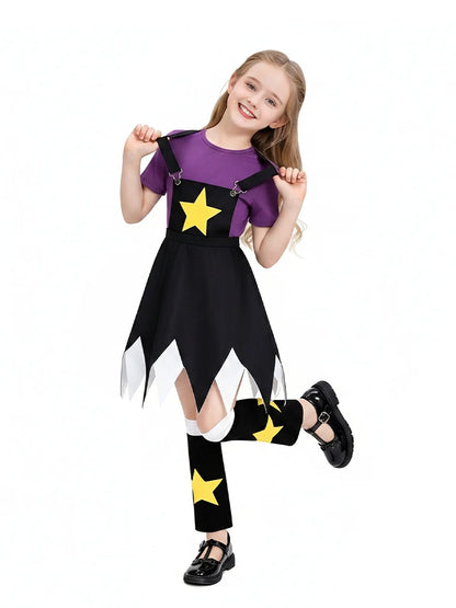Lily Love Braids Costume Poppy Playtime Cosplay Outfit Lily Shirt Dress and Leg Warmers