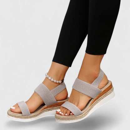 Astra | Knit Wedge Comfort Sandals