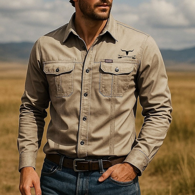Sawyer | Long Sleeve Western Work Shirt
