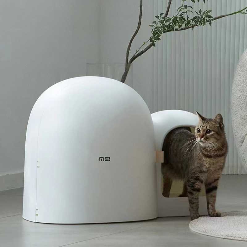 MS Modern & Chic Fully Enclosed Compact Cat Litter Box