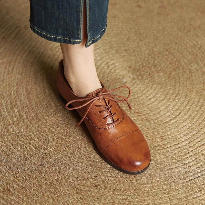 Ottoline | Women's Cap-Toe Oxford Flats
