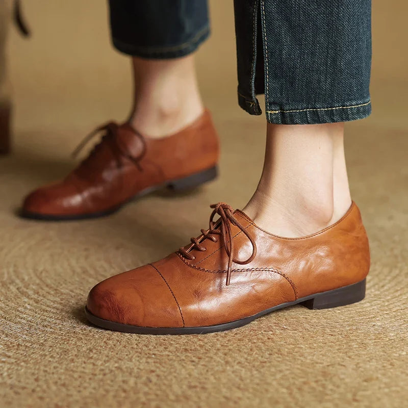 Ottoline | Women's Cap-Toe Oxford Flats