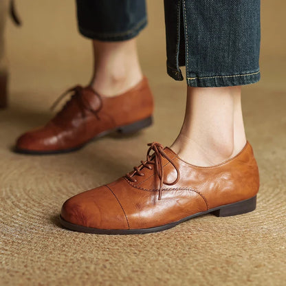Ottoline | Women's Cap-Toe Oxford Flats