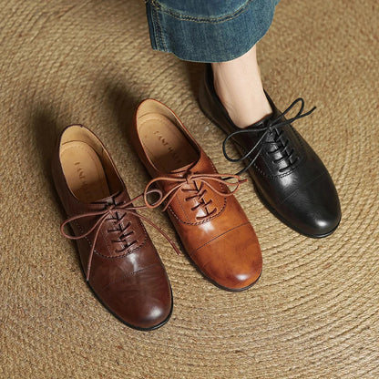 Ottoline | Women's Cap-Toe Oxford Flats