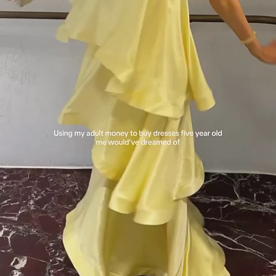 Satin Layered Maxi Dress Sleeveless Elegant Vacation Party Gown