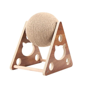 Cat Scratching Ball Toy Kitten Sisal Rope Ball Board