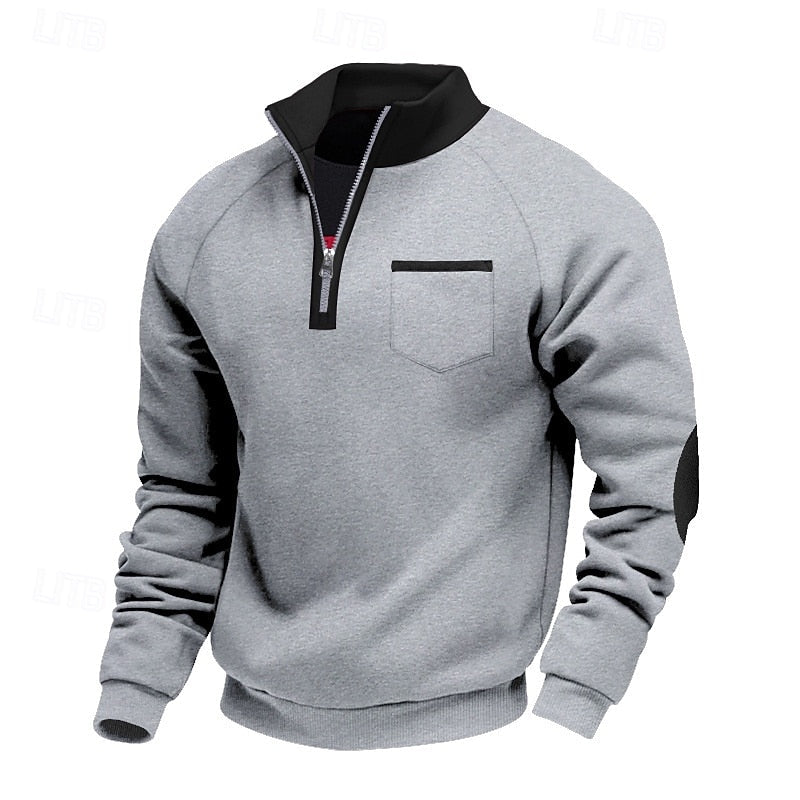 Keith | Men's Quarter-Zip Colour Block Pullover