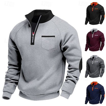Keith | Men's Quarter-Zip Colour Block Pullover