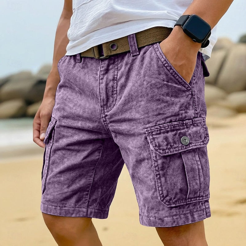 Rocco | Washed Cotton Cargo Shorts