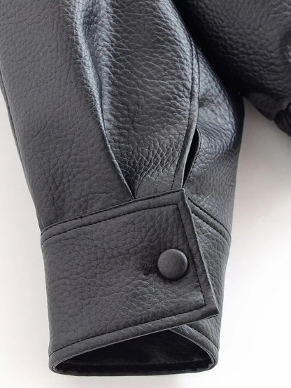 Ines | Women's Asymmetrical Leather Jacket
