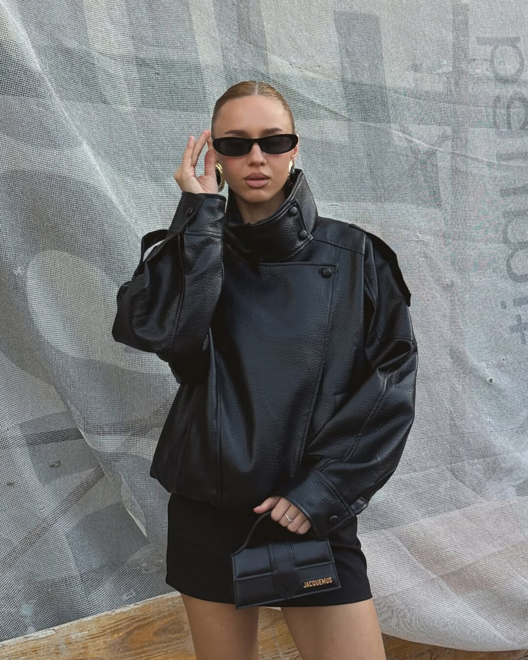 Ines | Women's Asymmetrical Leather Jacket