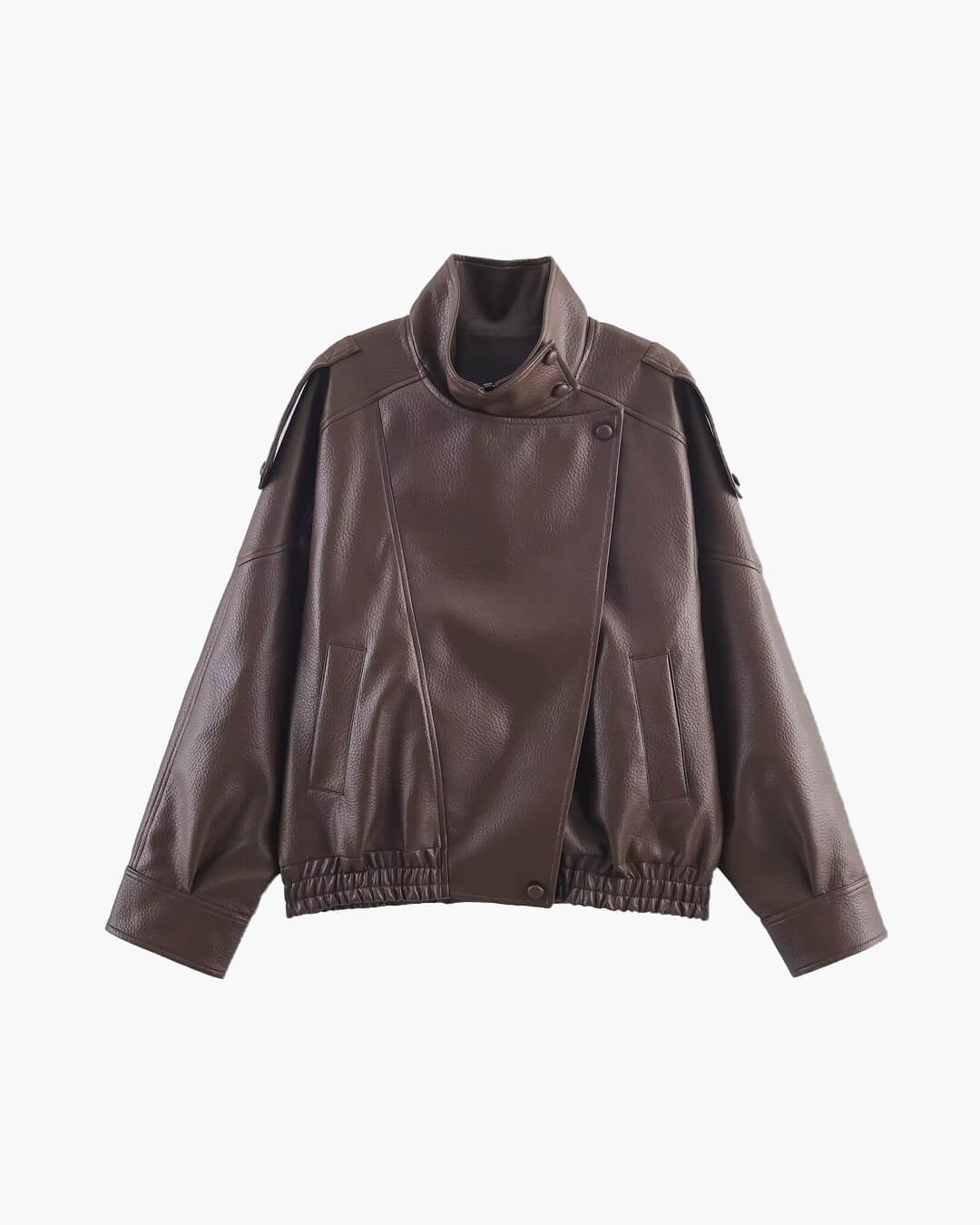 Ines | Women's Asymmetrical Leather Jacket