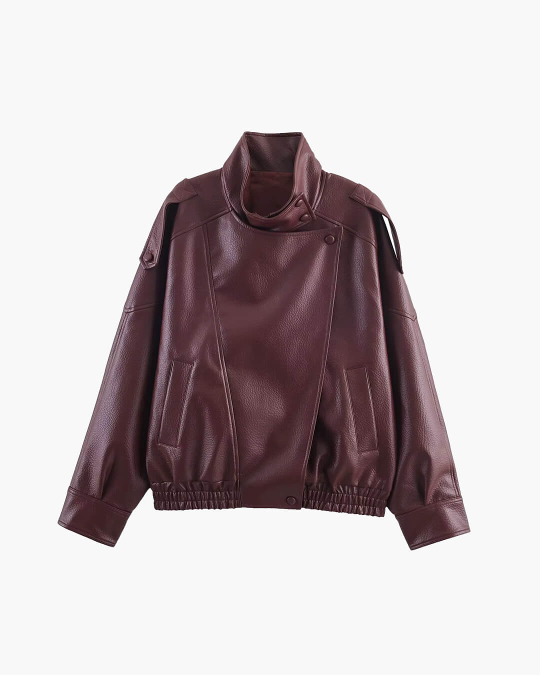 Ines | Women's Asymmetrical Leather Jacket