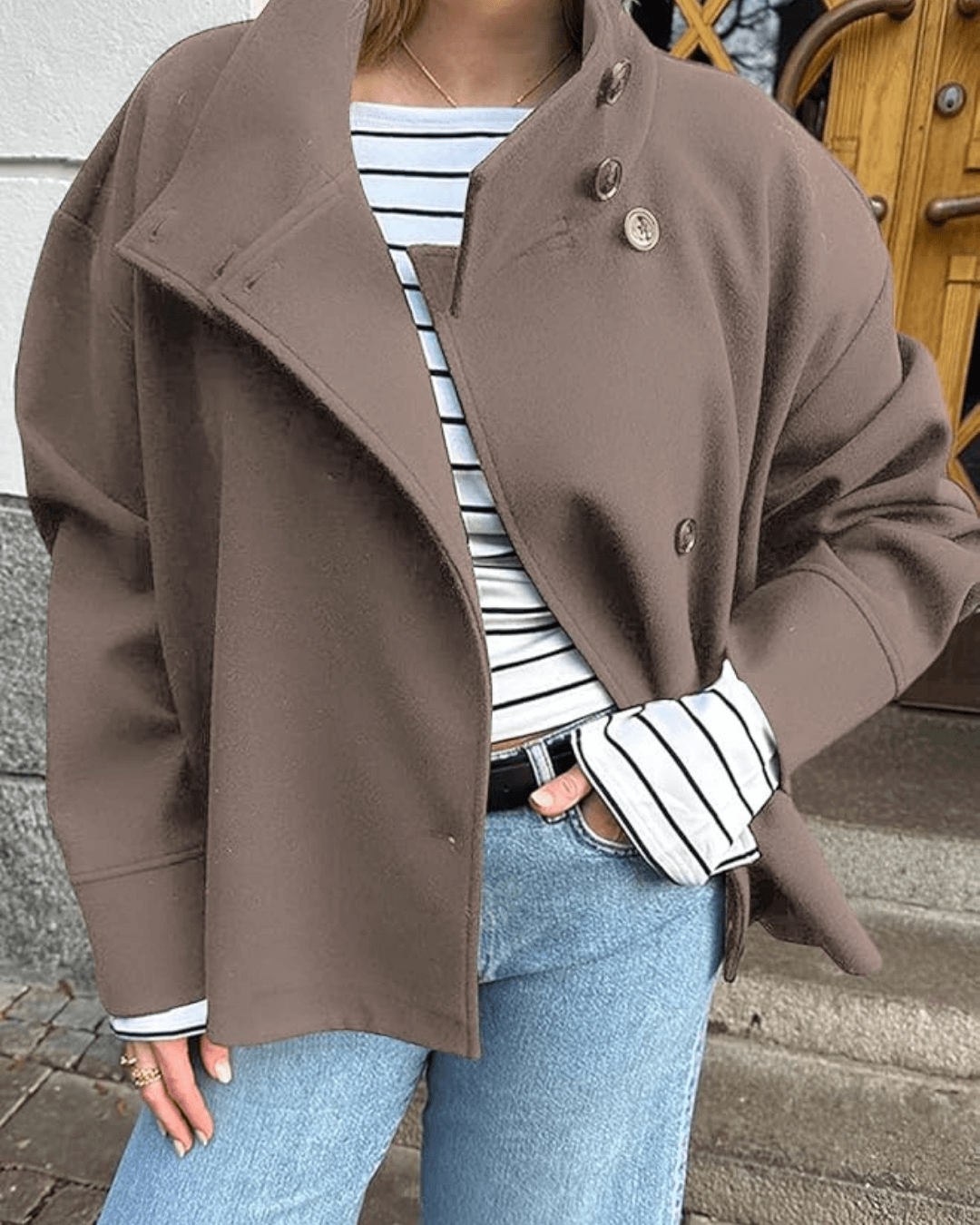 Elise | Women's Jacket with Stand Collar