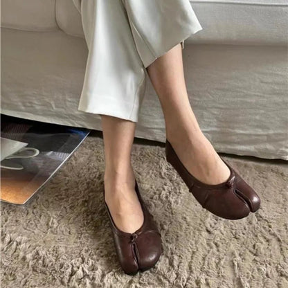 Noor | Split-Toe leather Mules