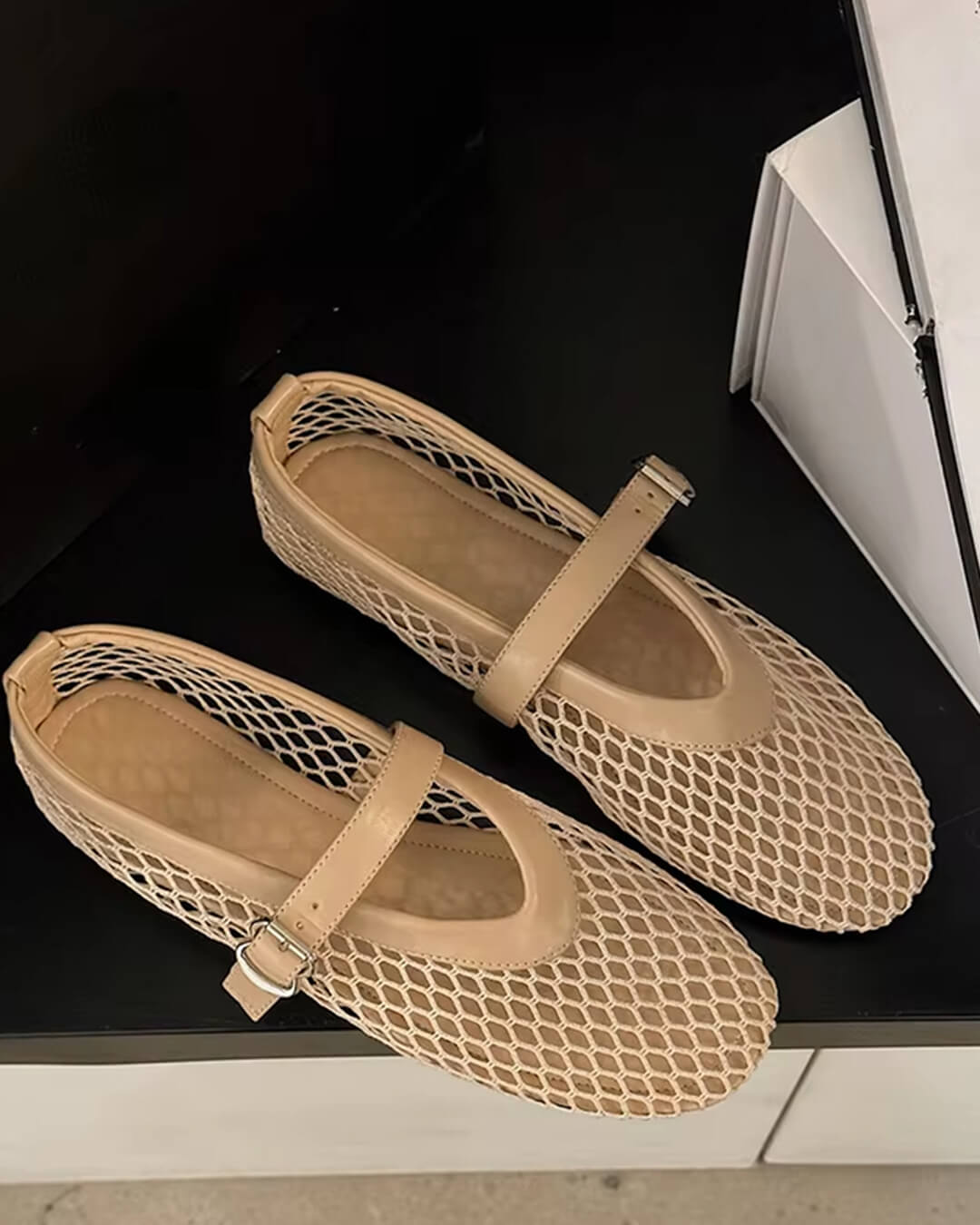 Margot | Mesh Ballet Flats