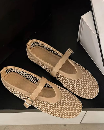 Margot | Mesh Ballet Flats