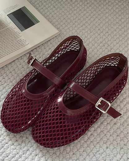 Margot | Mesh Ballet Flats