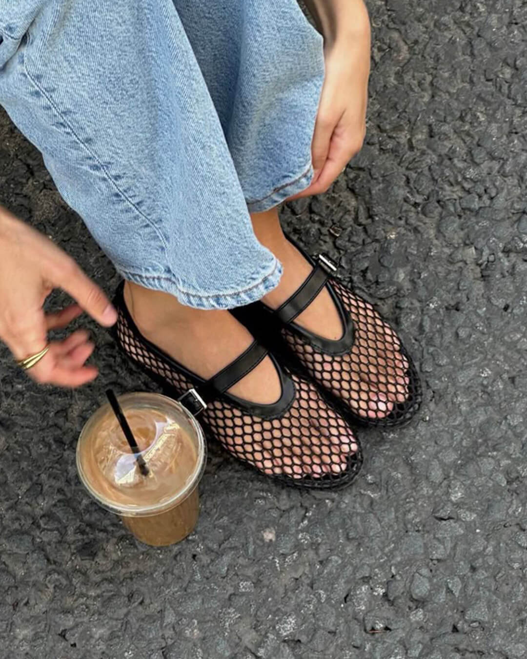 Margot | Mesh Ballet Flats