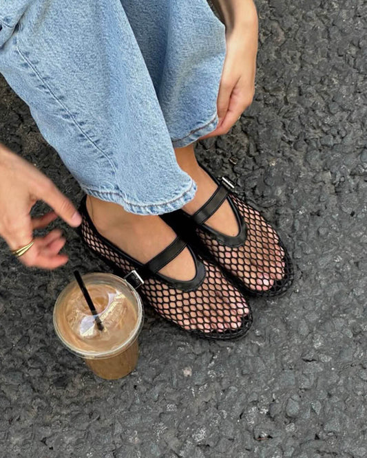 Margot | Mesh Ballet Flats