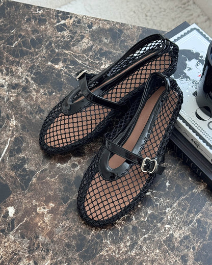 Margot | Mesh Ballet Flats