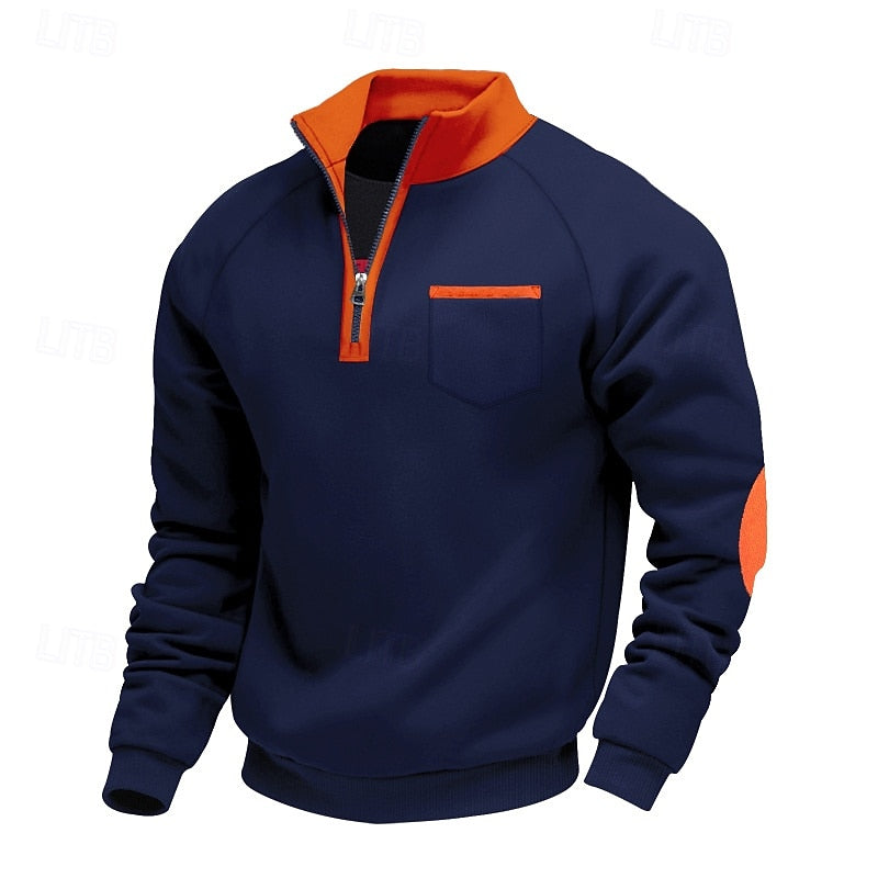 Keith | Men's Quarter-Zip Colour Block Pullover
