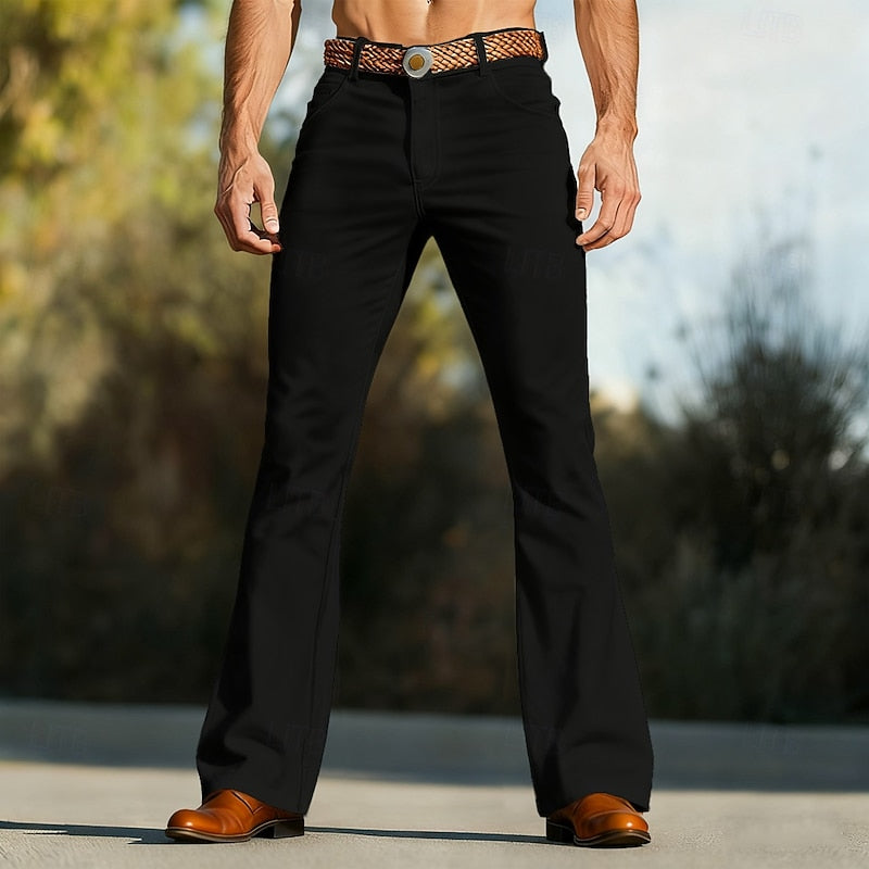 Men's Retro 1970s Flared Pants