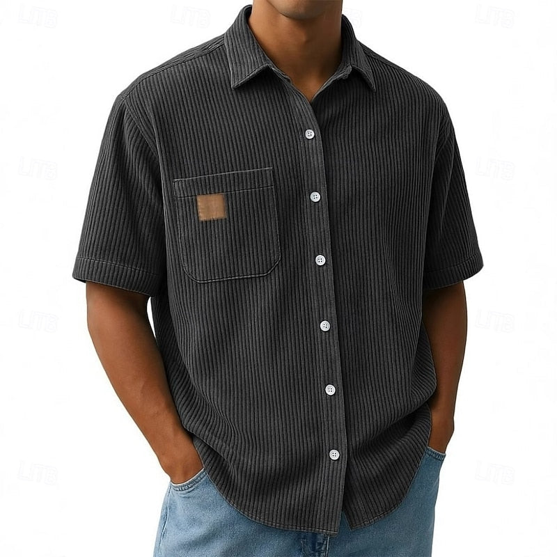 Miles | Short Sleeve Corduroy Shirt