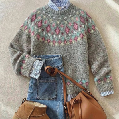 Linnea | Fair Isle Nordic Knit Sweater