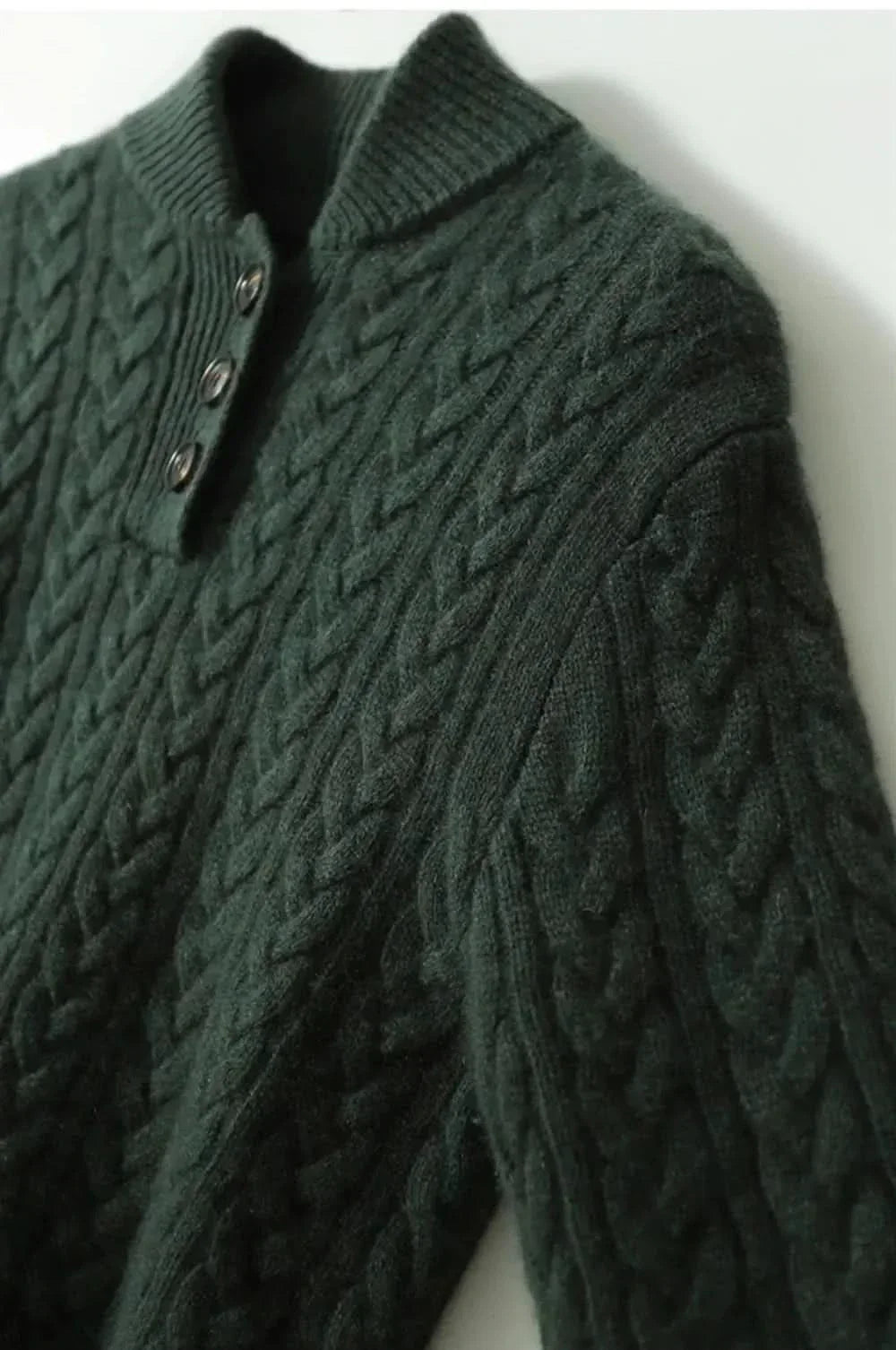 Farrow | Women's Cable Knit Half-Button Sweater