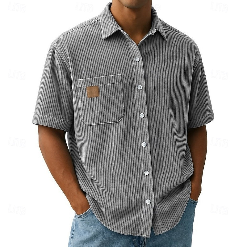 Miles | Short Sleeve Corduroy Shirt