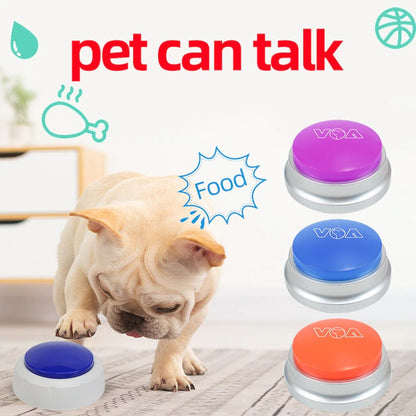 Talking buttons for dogs 3PCS - Fluent pet buttons for dogs - Recordable Dog Training