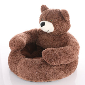 Warm Cute Bear Pet Bed